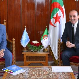 Le Ministre de l’Intérieur des Collectivités Locales et de l’Aménagement du Territoire reçoit le coordonateur résident des Nations Unies en Algérie