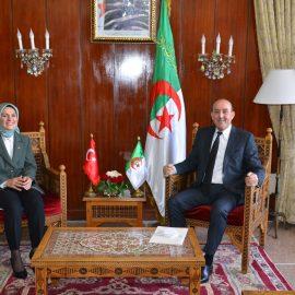 Le Ministre de l’Intérieur des Collectivités Locales et de l’aménagement du Territoire reçoit l’Ambassadrice de Turquie en Algérie