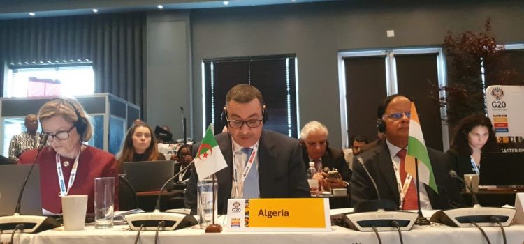 وزير الداخلية يستعرض جهود الجزائر في الحد من مخاطر الكوارث أمام ممثلي مجموعة العشرين