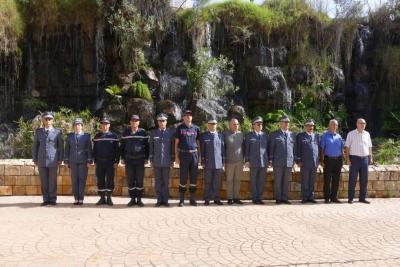 موظفي وزارة الداخلية يقفون دقيقة صمتٍ، ترحما على أرواح شهداء مظاهرات 17 أكتوبر 